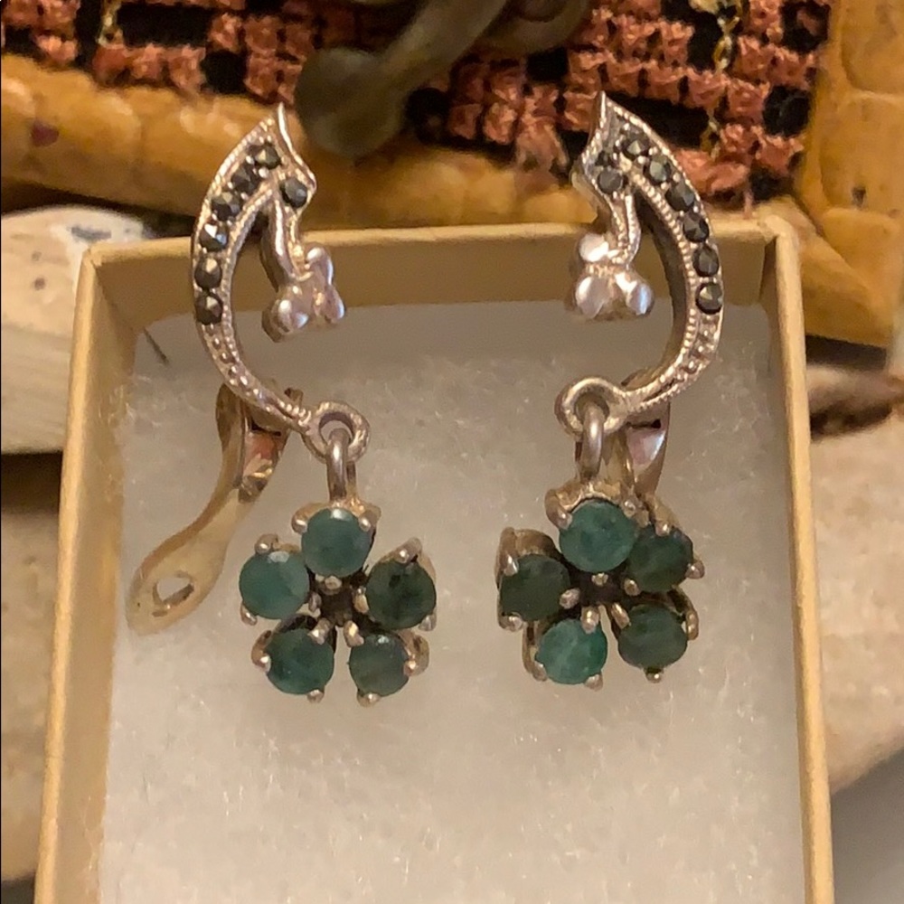 Silver earrings